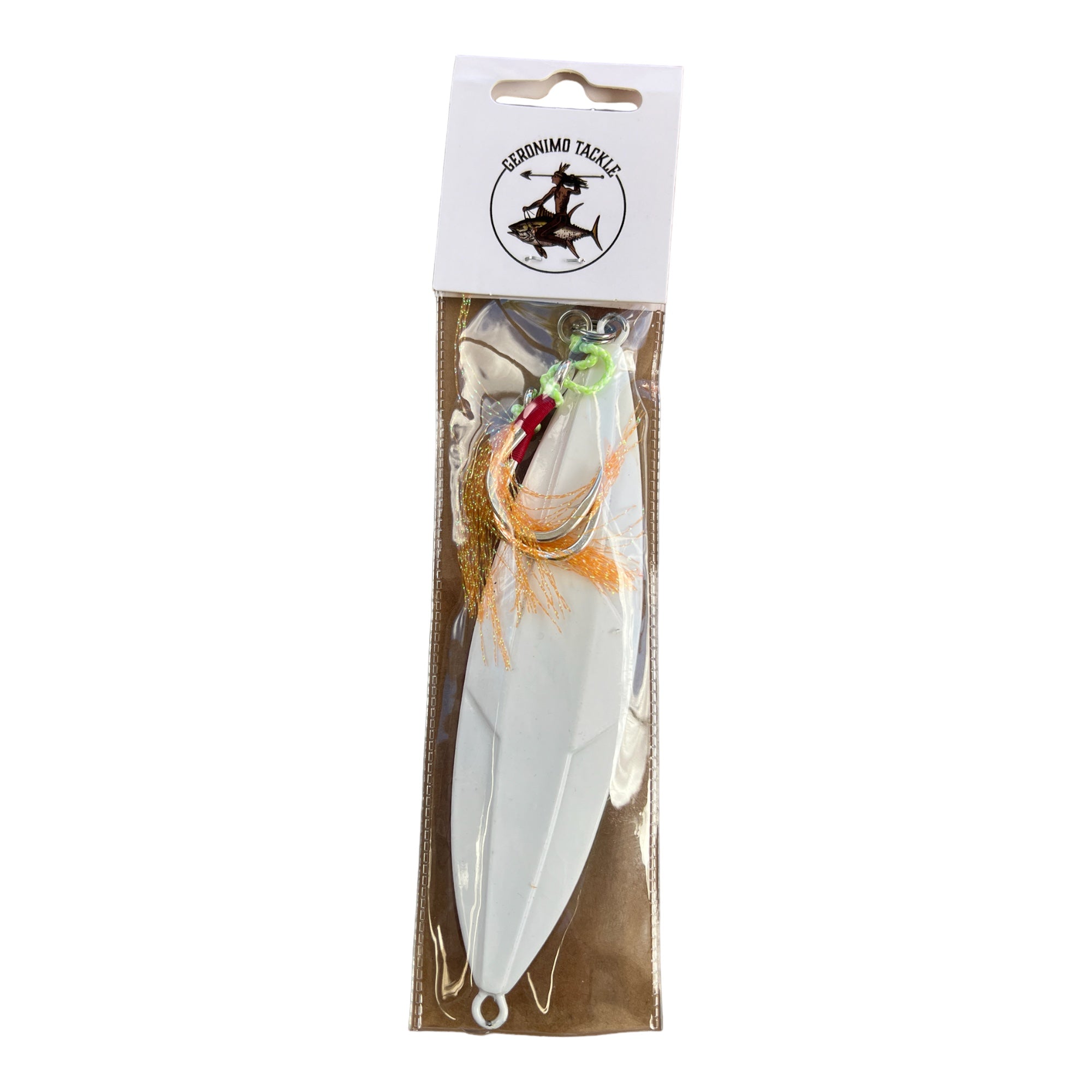 Butterfly Slow Pitch Jig Green/Pink/White - Rigged