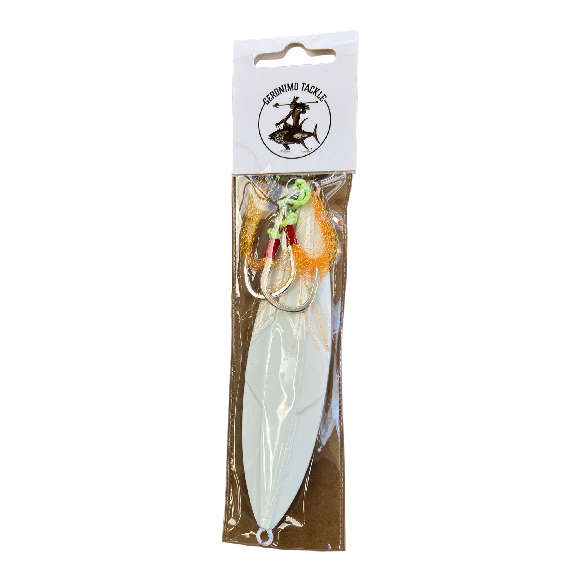 Butterfly Slow Pitch Jig Red/Yellow/Blue - Rigged