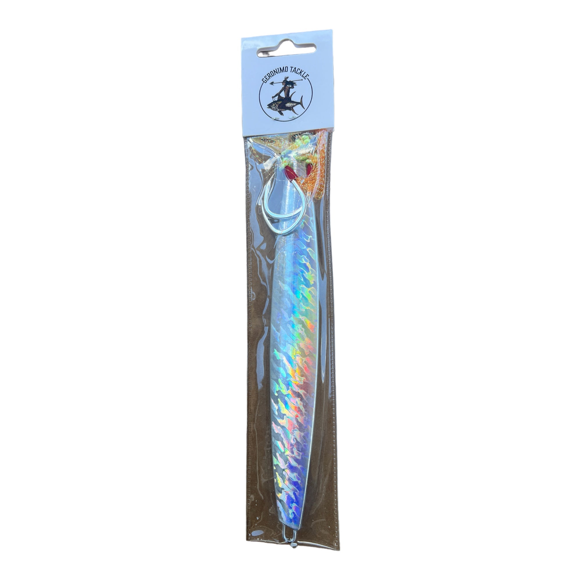 Knife Slow Pitch Jig Silver/White - Rigged