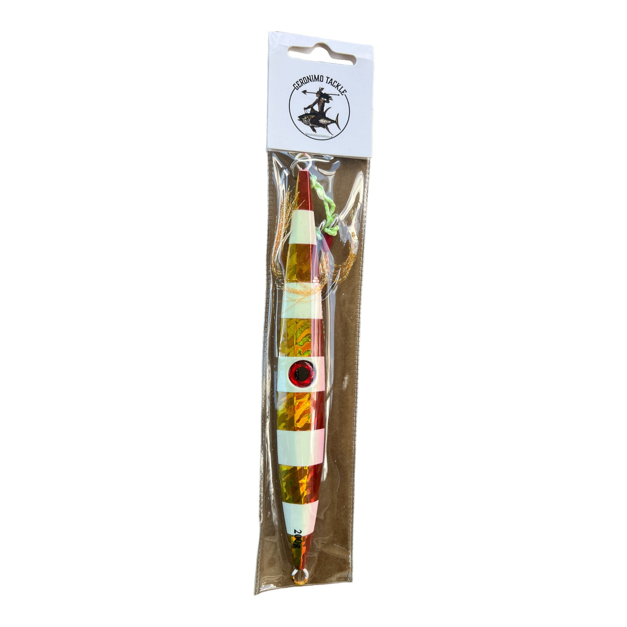 Knife Slow Pitch Jig Gold/White - Rigged