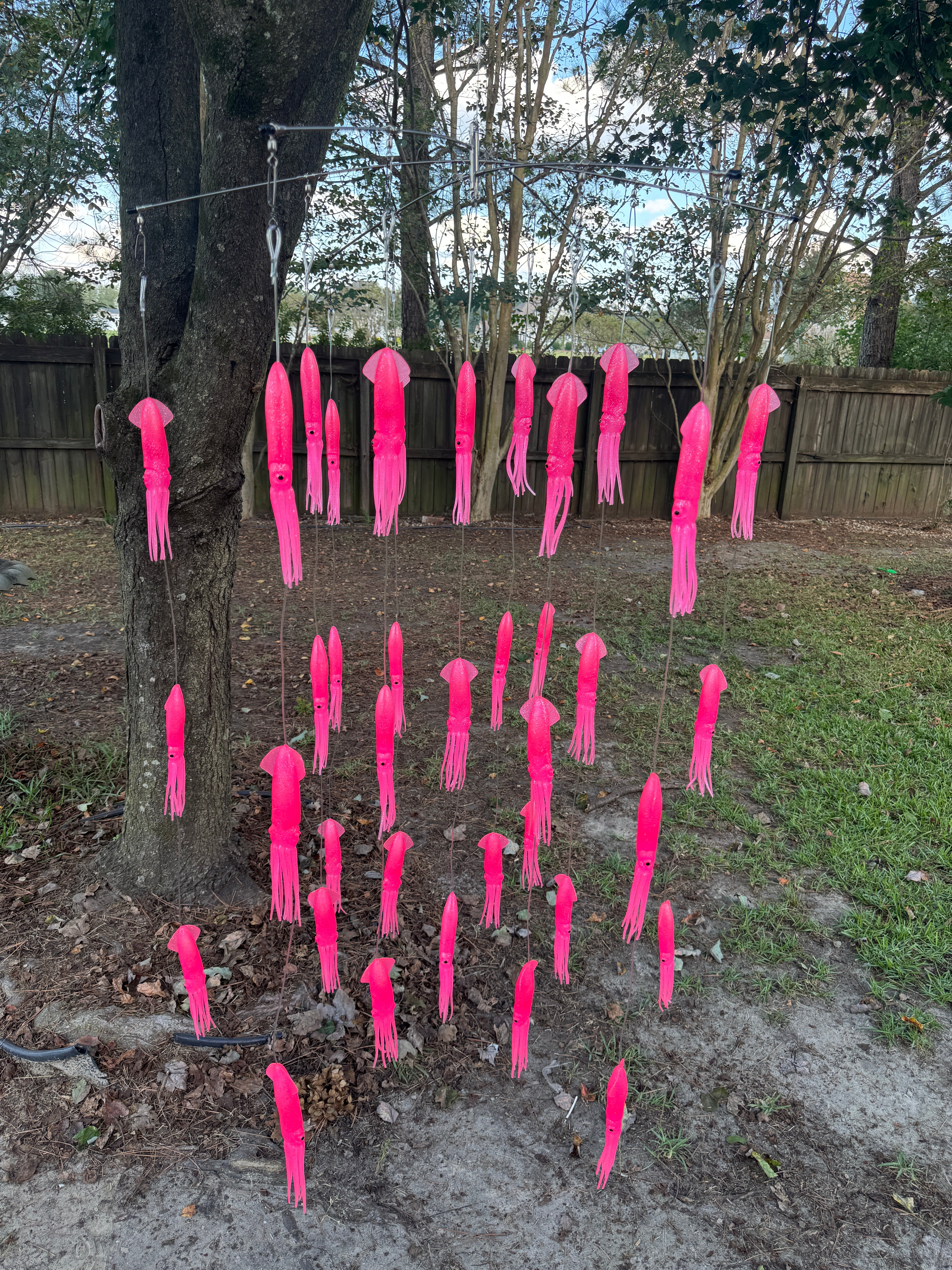 Titanium Squid Bluewater Fishing Dredge 36" Bar (39) 9" Squid