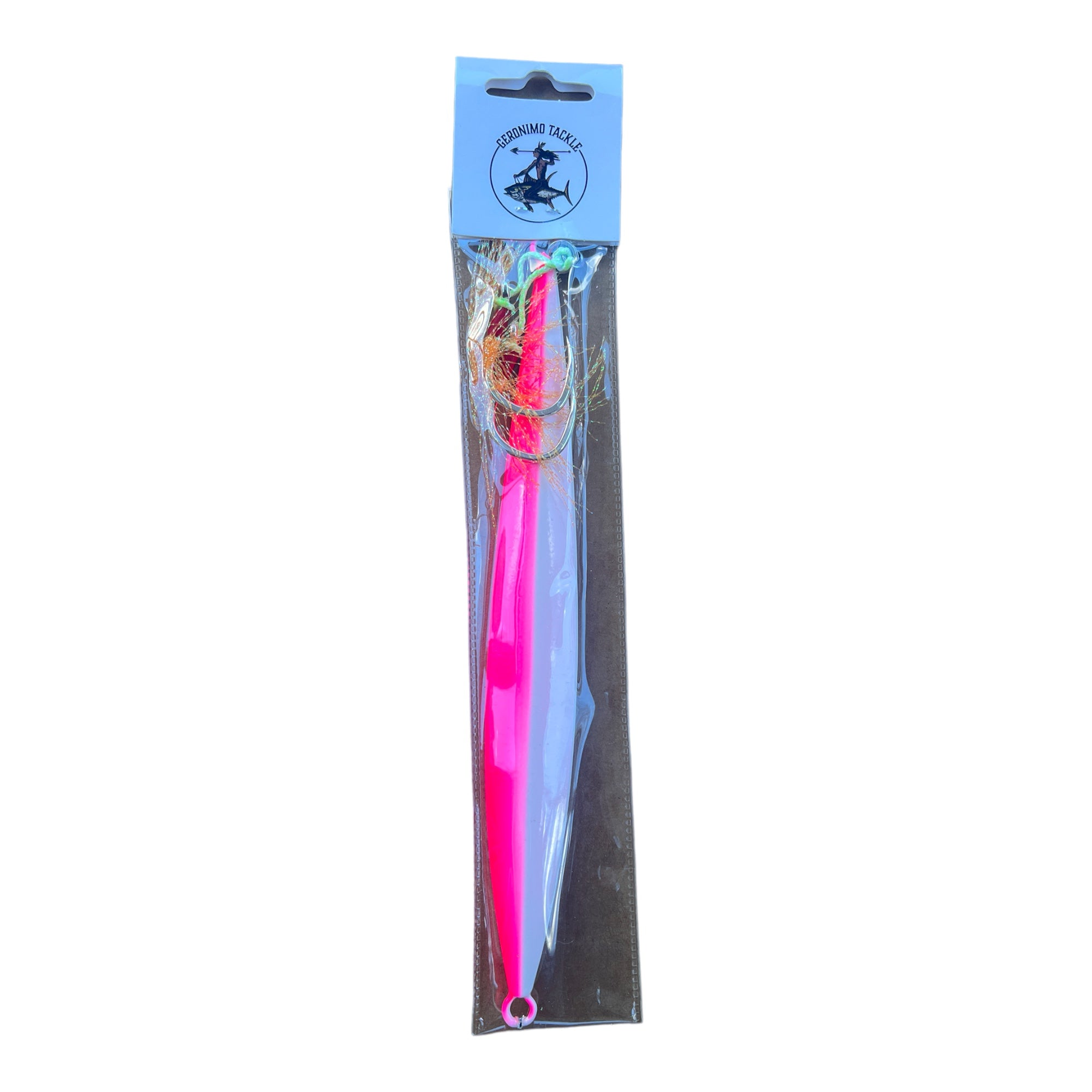 300G Knife Slow Pitch Jig Pink/White - Rigged