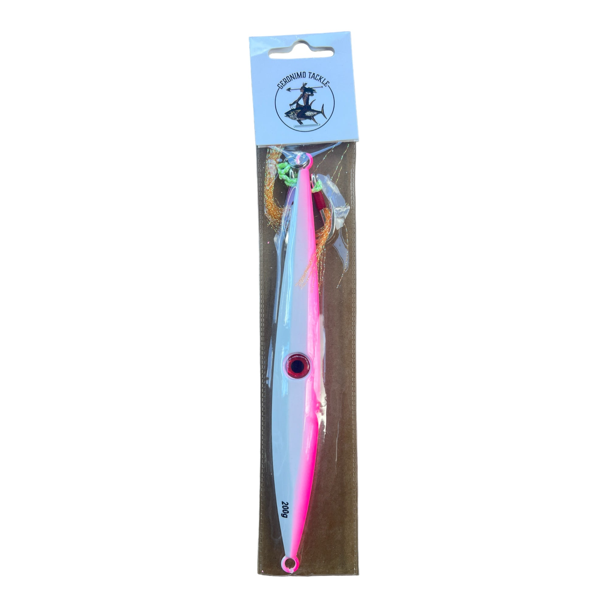200G Knife Slow Pitch Jig Pink/White - Rigged