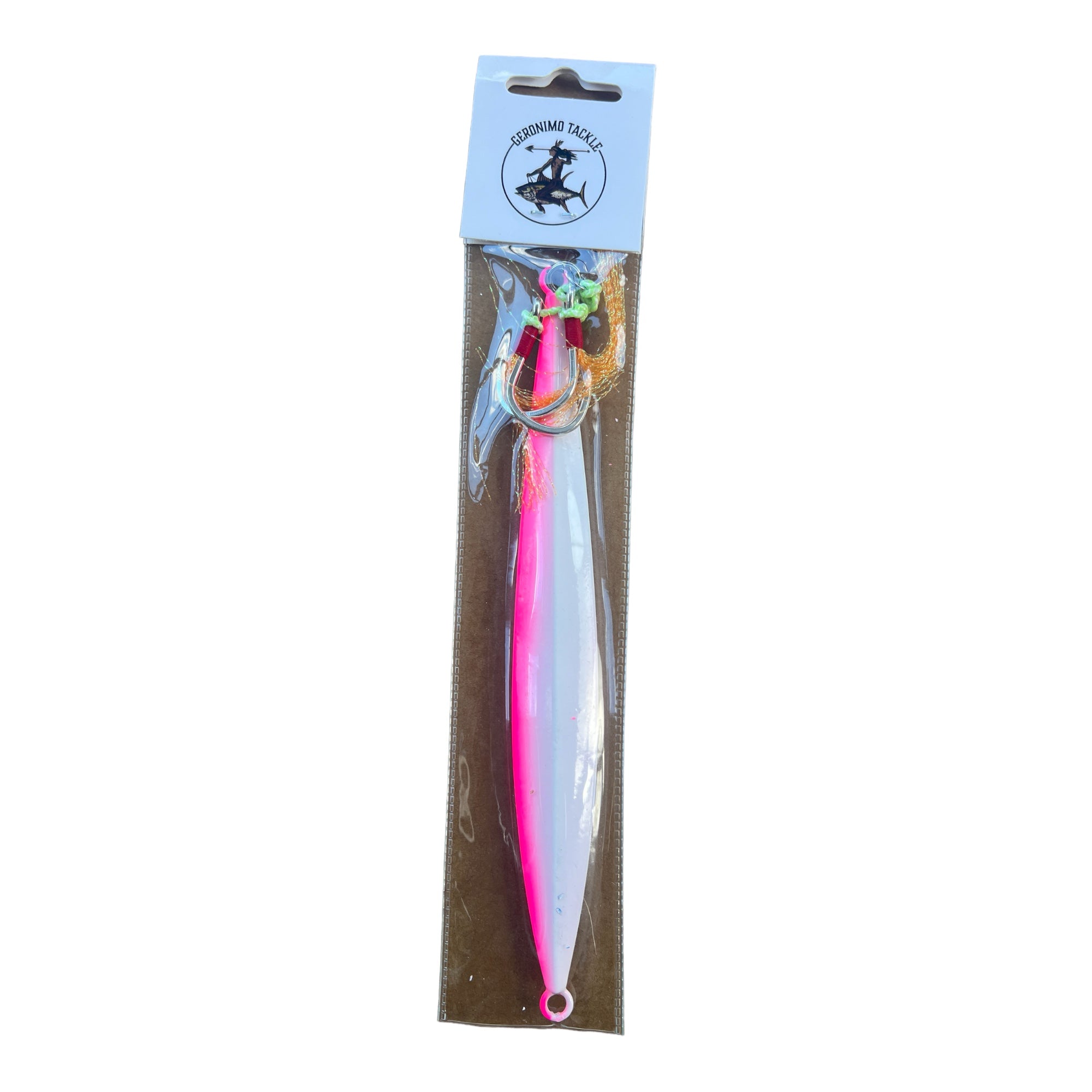 200G Knife Slow Pitch Jig Pink/White - Rigged