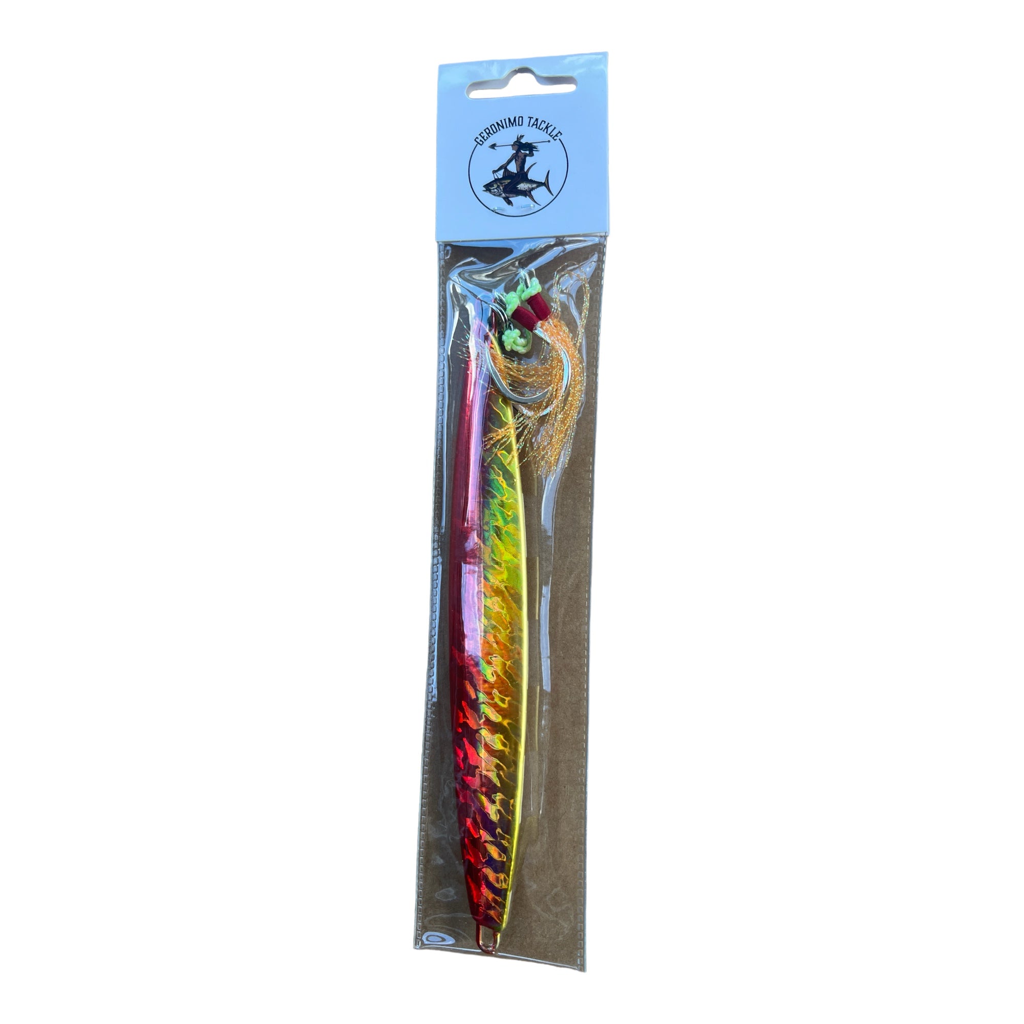 300G Knife Slow Pitch Jig Gold/White - Rigged
